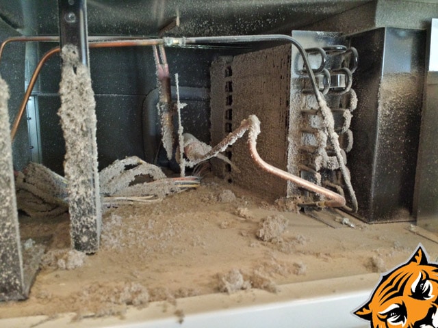 The compressor here probably would not have failed leading to a costly repair of preventative maintenance would have been practiced.